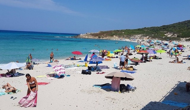 T2, 350 m from Bodri BEACH, Sea view, Air-conditioning, on large landscaped grounds.