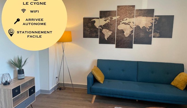 T2 4 pers face gare SNCF Appart Hotel le Cygne 4