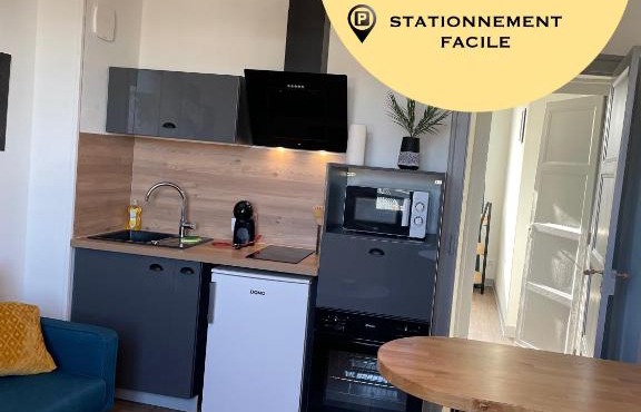 T2 4 pers face gare SNCF Appart Hotel le Cygne 5