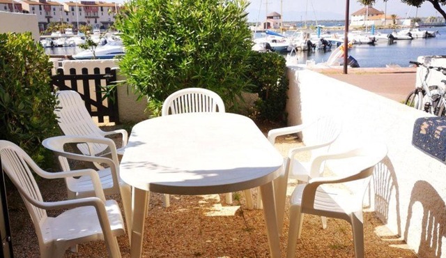 T2 4 pers Le Barcarès RDC Piscine Parking Animaux - FR-1-195-68