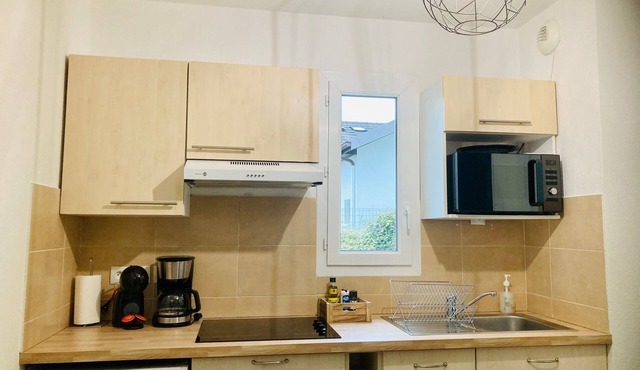 T2 apartment with private garden + parking 5 min from Pau. Pets welcome!