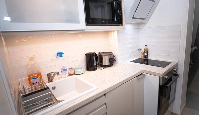 T2 bedroom living room pont de l'ourcq