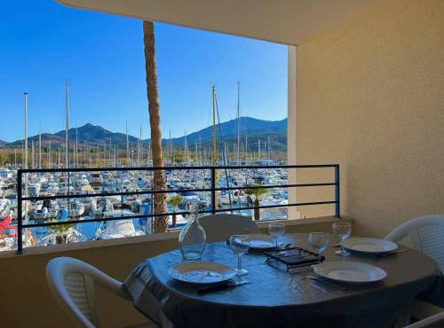 T2 cabine 4 pers. près plage, parking, vue port - Argelès - FR-1-388-90