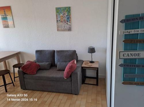 T2 cabine Port-Leucate 4 personnes balcon climatisation parking