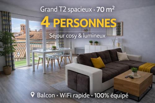 T2 Cosy - 70m2 au Coeur de ville