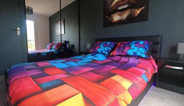 T2 cozy romantique-balcon-clim-parking gratuit