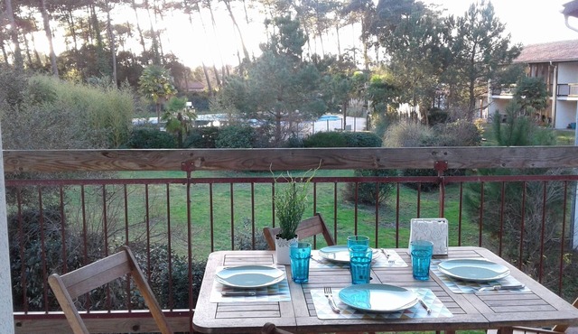 T2 "Mabouya" Ondres beach with pool and tennis