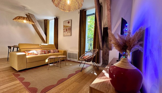 T2 "Mediterranean" apartment in the center of Narbonne