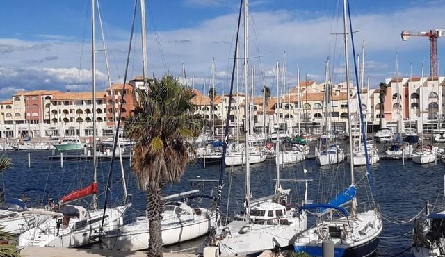 T2 Port Leucate Avec vue sur les Voiliers