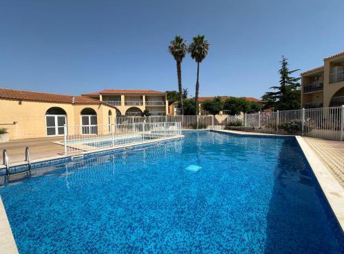 T2 RDC à Canet en Roussillon Europa 4 pers ,piscine,clim, tennis, parking