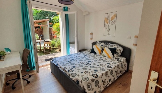 T2 with garden, free wifi, near Canal du Midi