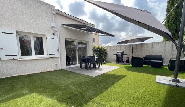 T3 55m2 clim jardin prive golf massane 15min plage