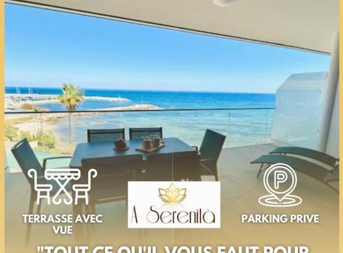 "T3 Mare e Festa" vue mer - piscine - accès plage