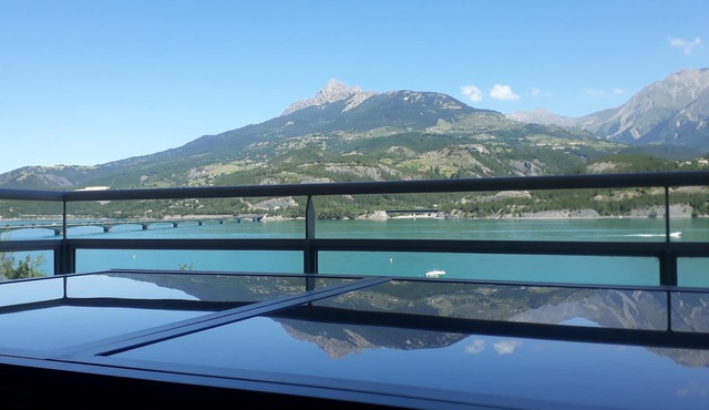 T3 SAVINES THE LAKE . VIEW ON LAKE AND MOUNTAINS