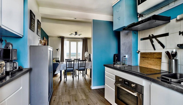 T4, Crossing, 3bed, quiet, Metro D'parking 7/7. Secure residence.