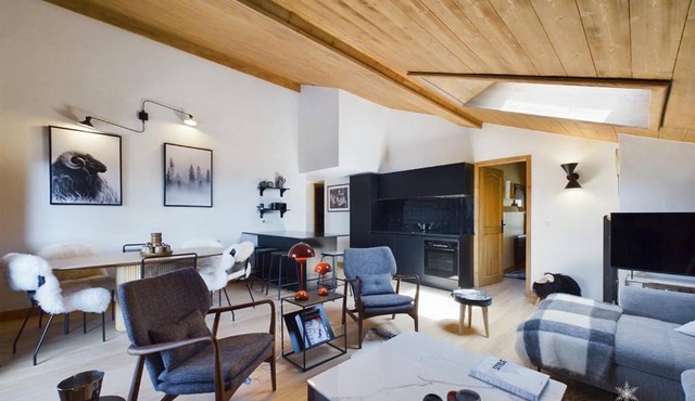 T4 duplex centre La Rosière, rénové, 8 pers, parking, wifi, proche pistes - FR-1-398-654