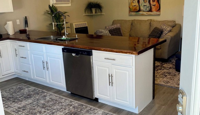 Take a holiday in Holladay at “The Station”. Charming 1-bed room with AC, WiFi