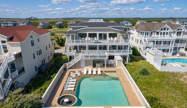 Take It to the Limit: 16 Bedrooms, oceanfront, pool, elevator, hot tubs, rec room, theater room!