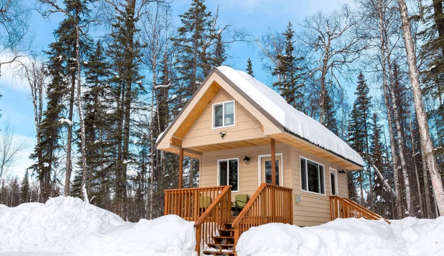 Talkeetna Tiny House Cabin Denali Indoor Sauna/firepit/bike/ski/multi-use trails