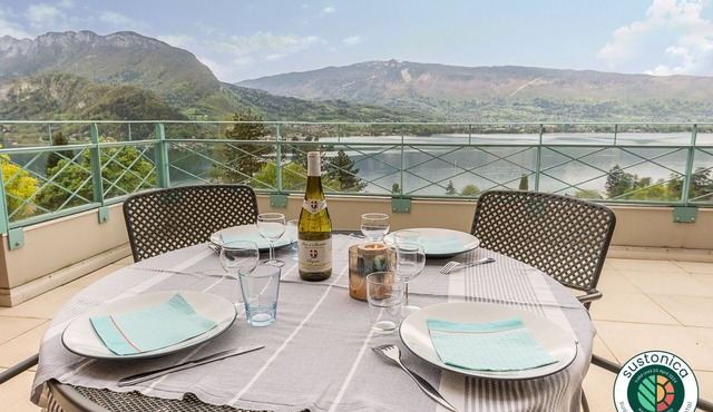 TALLOIRES- Superbe vue lac, Terrasse & Piscine