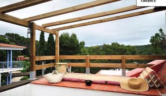 Tamariu A, two steps from the beach with an amazing solarium