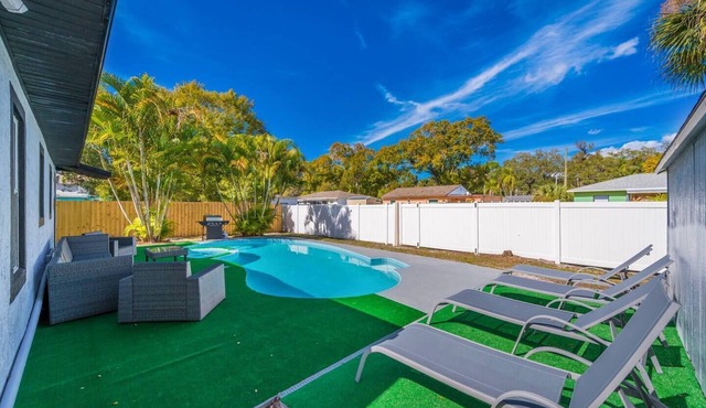 Tampa Retreat with Heated In-Ground Pool & Spa