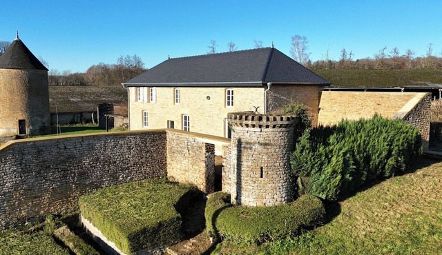 Tastefully renovated outbuilding at Château de Remehan