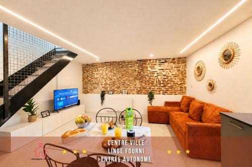 " Taur Duplex " Charme - Centre Ville - Linge Fourni