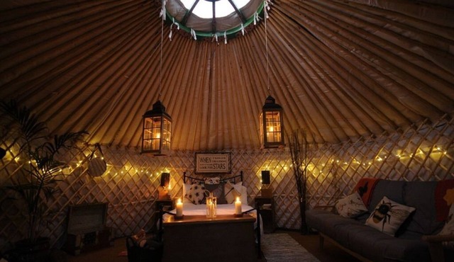 Tent Private Bathroom at Glamping on the Hill