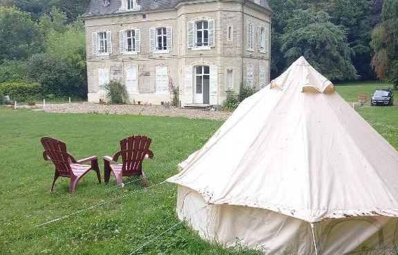 Tente au château baie de somme