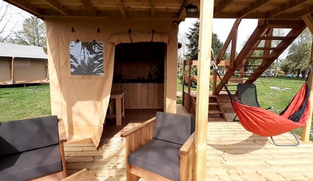 Tente Cabane du Camping Hautoreille