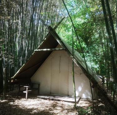 tente de trappeur au camping les cournoulises 2 à 4 personnes