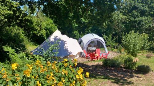 Tente insolite en pleine nature