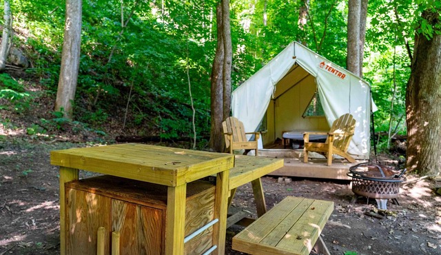Tentrr State Park Site - WV Hawk's Nest State Park - Site E - Single Camp