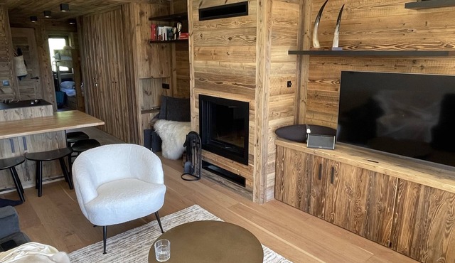 Terrace apartment Mont d'Arbois Ski In Ski Out ideal for couple and 2 children