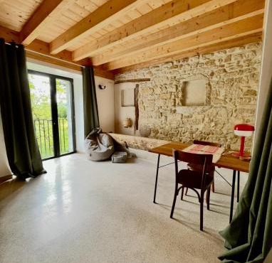 Terrace studio in an old farmhouse