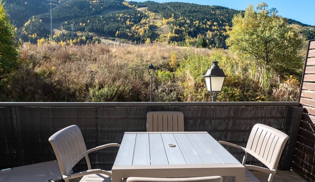 Terrace with mountain views