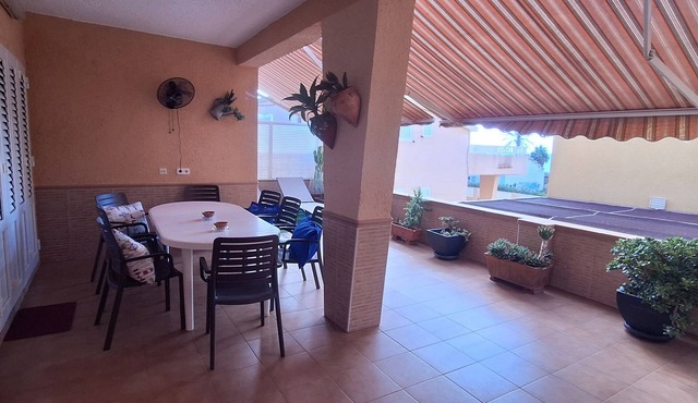 Terraced house with garden and terrace overlooking the sea in Cabo de Palos.