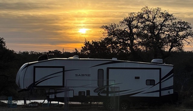 Terrific recreational vehicle with AC in friendly Brownwood. On Cason Cove