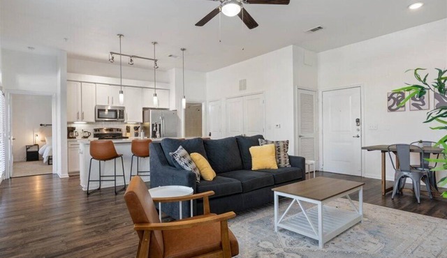 Texas Themed 2BR 2B Apt. w/Pool, Parking & WIFI