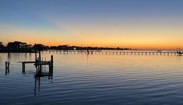 That Sunset! Pool on the waters edge