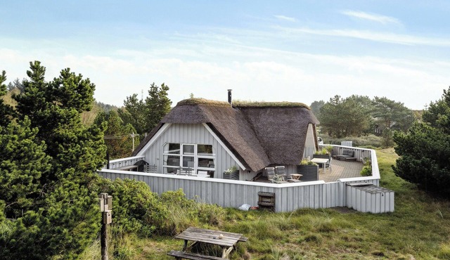 Thatched house near Wadden Sea nature