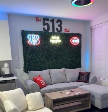 The 513 Flat 2! 1BR, 1Bath Apt with Pool and Riverfront View! Free Gated Parking! Only Steps from The banks & Stadiums!