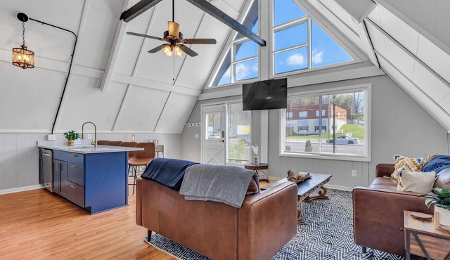 The A-Frame. Centrally located to downtown Bristol and the new Hard Rock Casino.