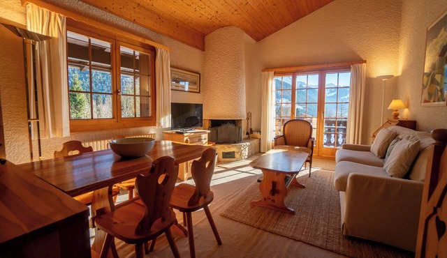 The Aigle Royal residence is located not far from the ski lifts that take you to the Gryon - Villars