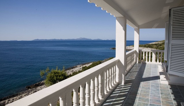 The apartment is directly on the Sea , on the island of Korcula, Croatia