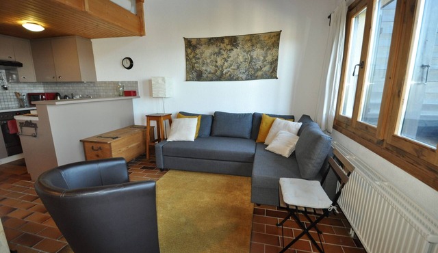 The apartment is located in Les Arsets, about 1 km from the departure point of the Fracherets ski li