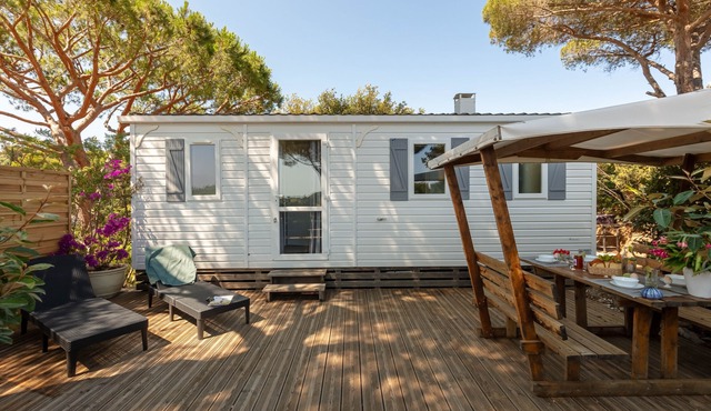 The Arbousier, cosy mobile home with sea view