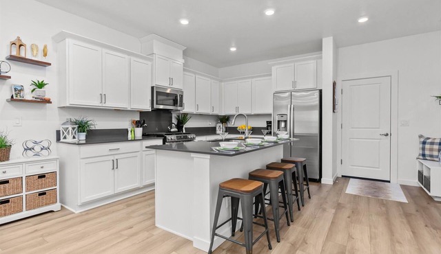 The "Ashtyn" New 4-bdrm townhome in Eagle w/Pool, WiFi, A/C and 2 car Garage!