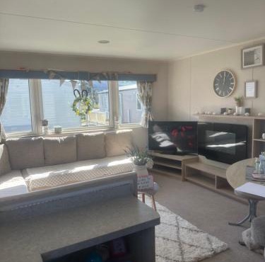 The Aurora van at Presthaven sands holiday park and beach resort in North Wales- 8 berth